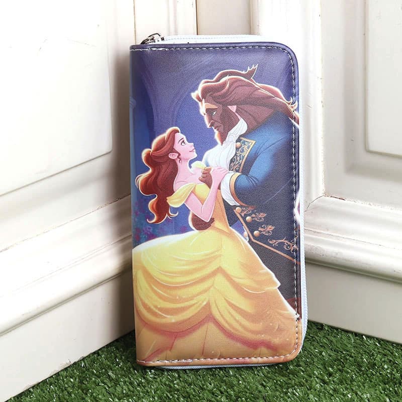 Beauty and the Beast Belle Cartoon Anime Kids Boys Girls Wallet