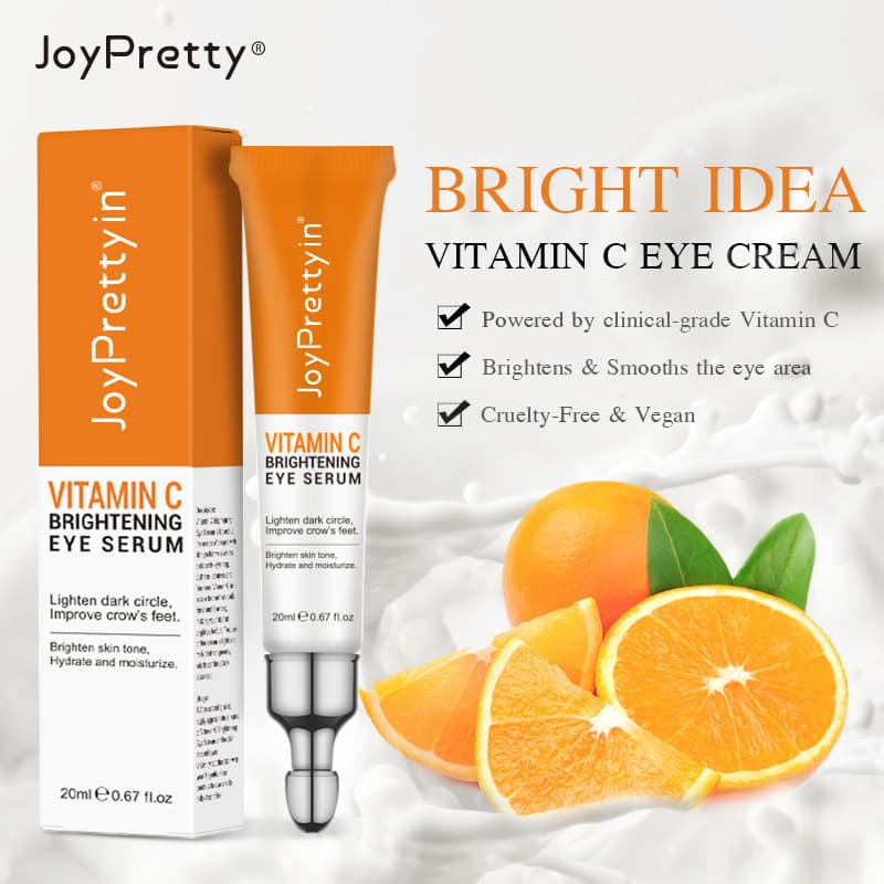 JoyPrettyin Vitamin C Set Vitamin C Face Cream Brightening Hydrating Brightening Eye Area Eye Wrinkle Serum Cream Wholesale