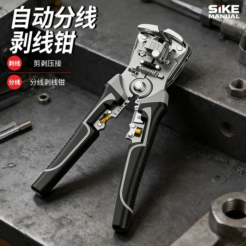 Multifunctional fully automatic wire stripper stripper wire cutter wire crimping pliers wire puller wire breaker wire pliers electrician pliers tool