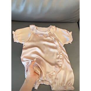 One-Month-Old Baby Clothes Summer Thin Trendy Casual Infant Short Sleeve Crawler Internet Famous Baby Summer Romper