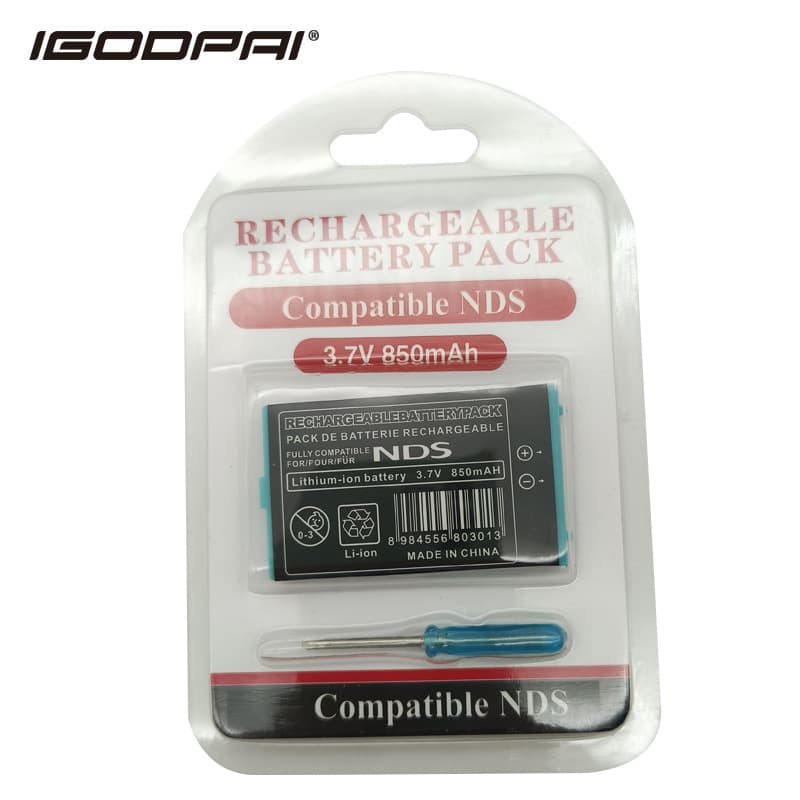 Compatible with Nintendo NDS Console Battery NTR-003 Built-in 850mAh Capacity NTR-003 Lithium Battery
