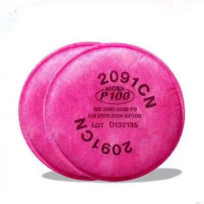 2091 2097 Filter Cotton P100 Activated Carbon for Organic Vapors, Odors, Welding Fumes, Fiberglass Particles