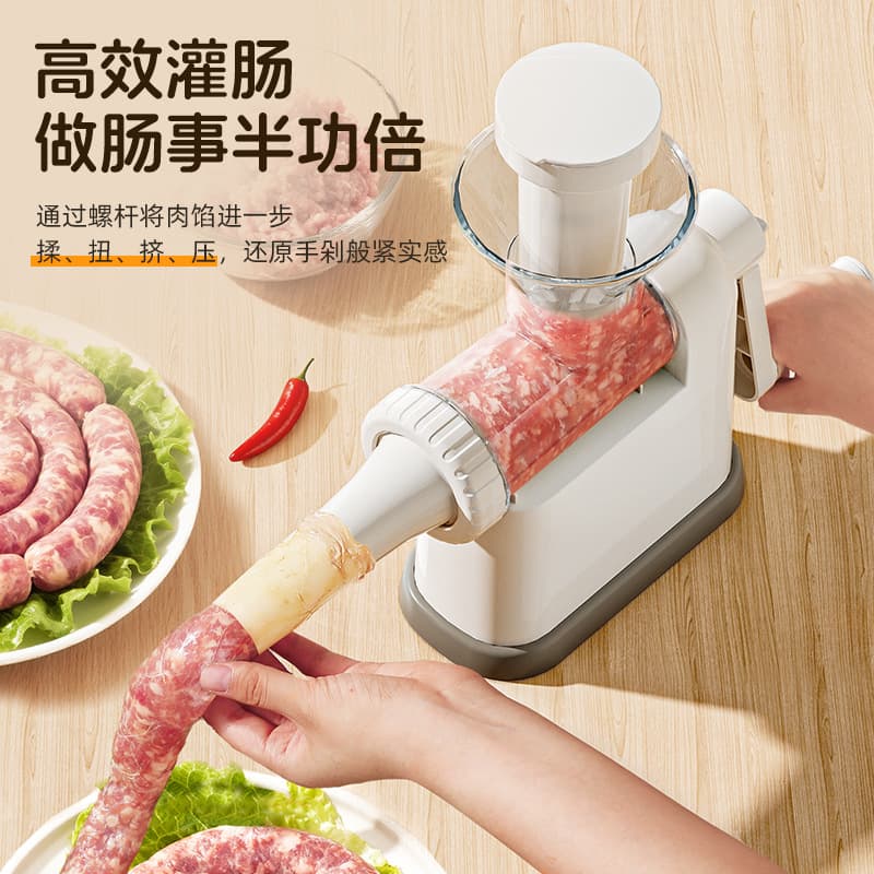 Manual Sausage Stuffer Machine for Home Use, Sausage Filler, Sausage Maker, Starch Sausage Tool, Sausage Stuffer