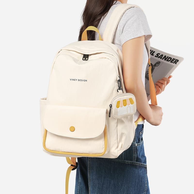 College Student Commuter Travel Backpack Large Capacity Lightweight Versatile Casual Laptop Backpack for Women Students
