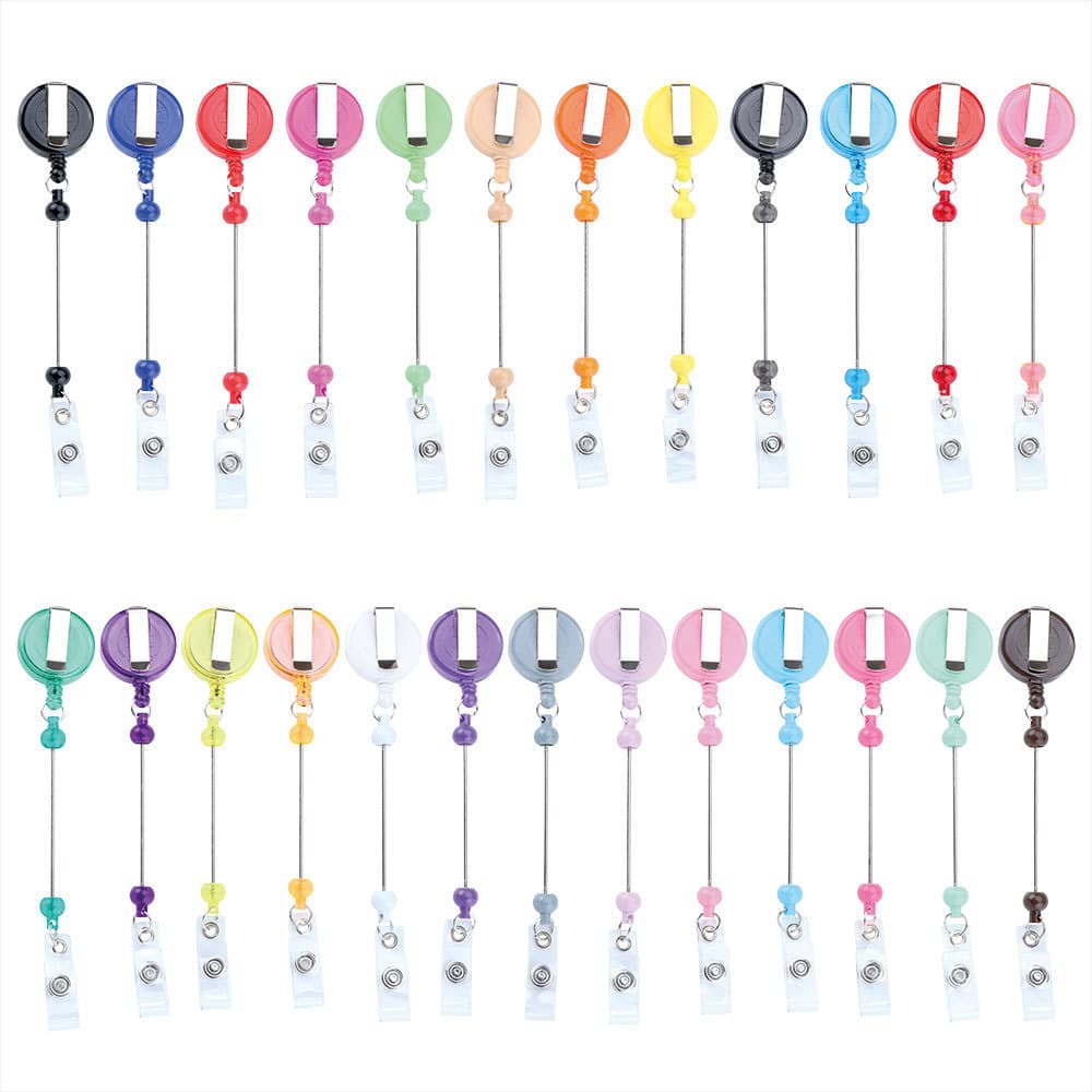 DIY beaded pull buckle for nurse badges, ID cards, keychains, pull cords, cross-border card holders, retractable buckles.