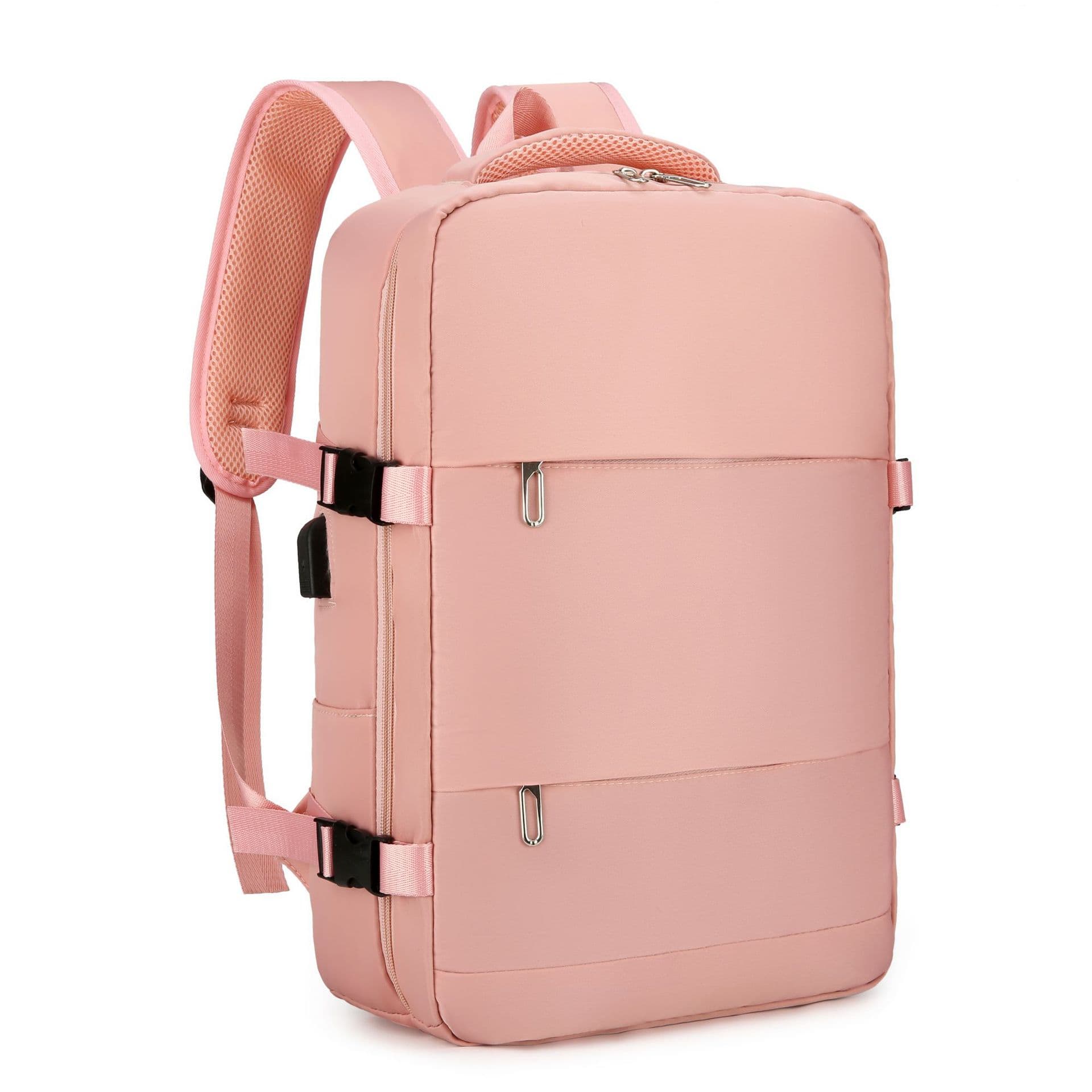 Cross-border supply of composite fabric casual business backpacks/computer bags, logo printable, dual-purpose.