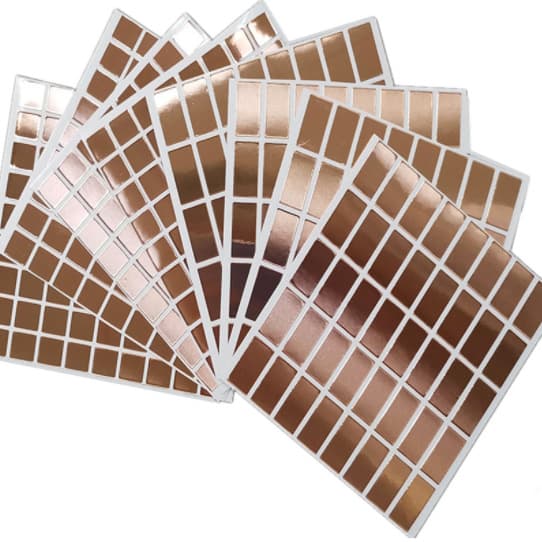 Soldering Copper Foil Sticker, Copper Foil Sheet, Mylar Copper Foil Tape, Conductive Self-Adhesive Copper Foil, Asymmetrical Shape