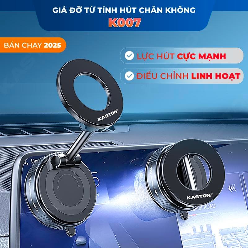 Cross-border K007 Car Magnetic Vacuum Phone Holder 360° Rotating Phone Stand Nano Glue Navigation Stand