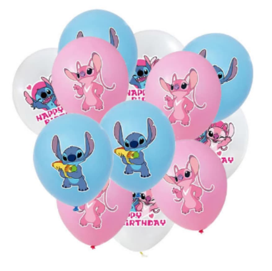 Cross-border wholesale Stitch Cartoon Balloons Gender Reveal Balloons Children's Festival Theme Set Latex Balloons