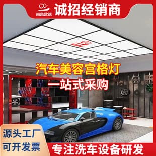 16-Grid Light for Car Beauty Shops, Ceiling Honeycomb Light, Space Capsule Light, Film Application Workshop, Car Wash Workstation Light