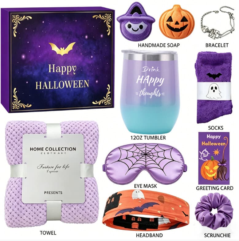 Cross-border best-selling Mother's Day bath set, bath salt ball gift box, aromatherapy candle, soap, thermal water cup, bath ball