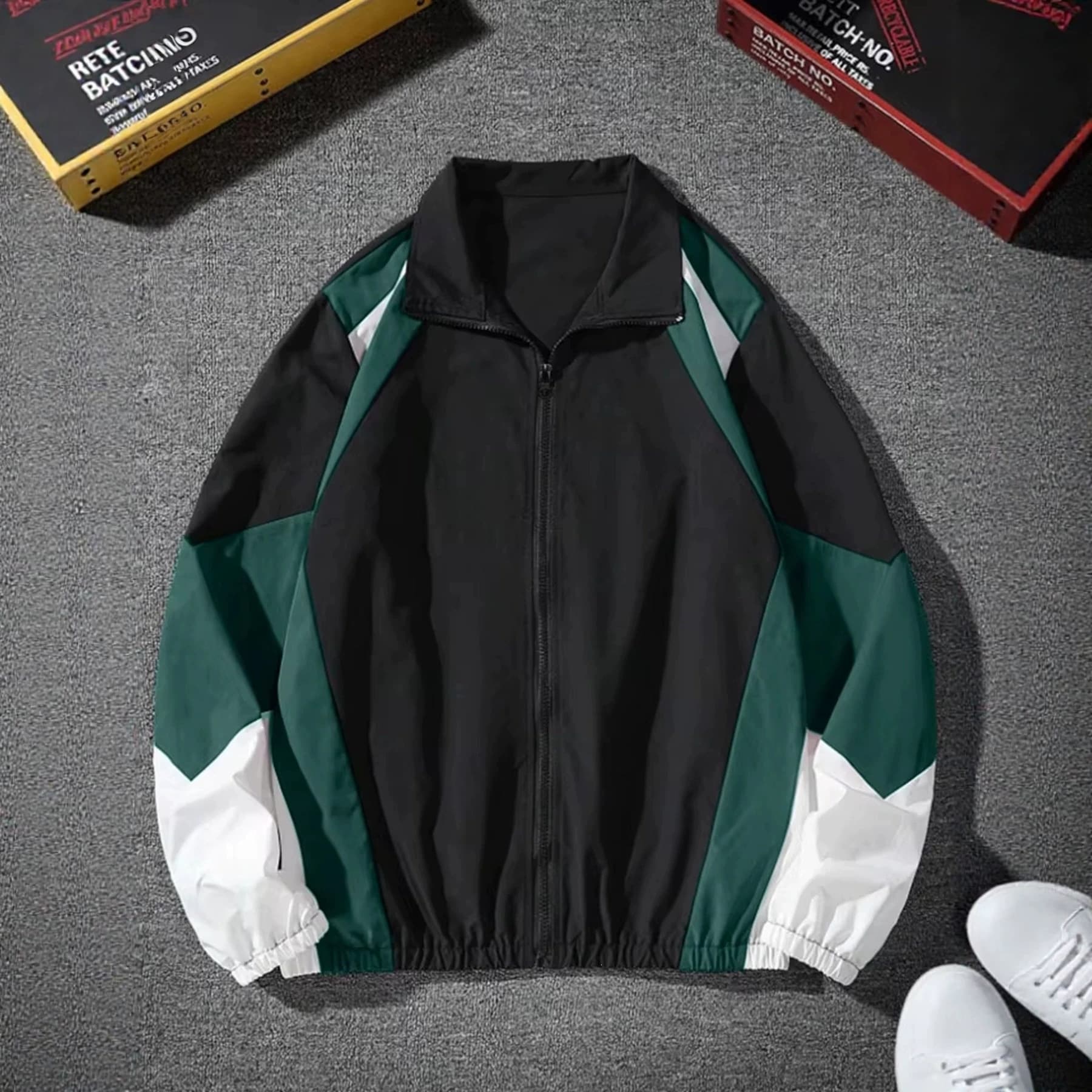 Casual versatile men's jacket, autumn/winter stand-collar unisex retro flight baseball jacket, trendy top coat for men