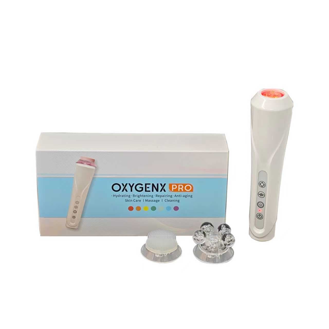 Oxygen Bubble Pen Beauty Instrument with Facial Massage Skin Cleaning Brush Whitening Carbon Dioxide Bubble Oxygenation Device