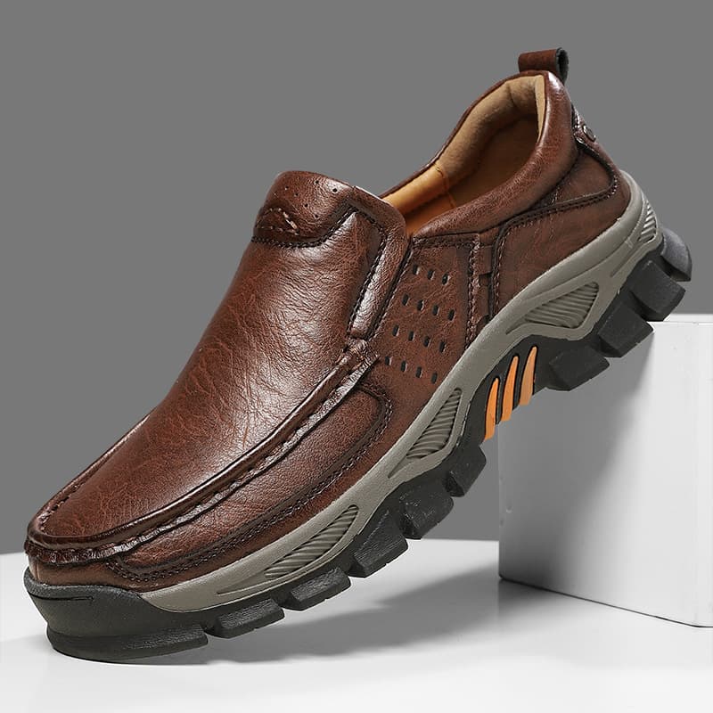 Amazon Cross-Border Men's Large Size Driving Shoes Casual Leather Shoes for Middle-Aged and Elderly Fathers