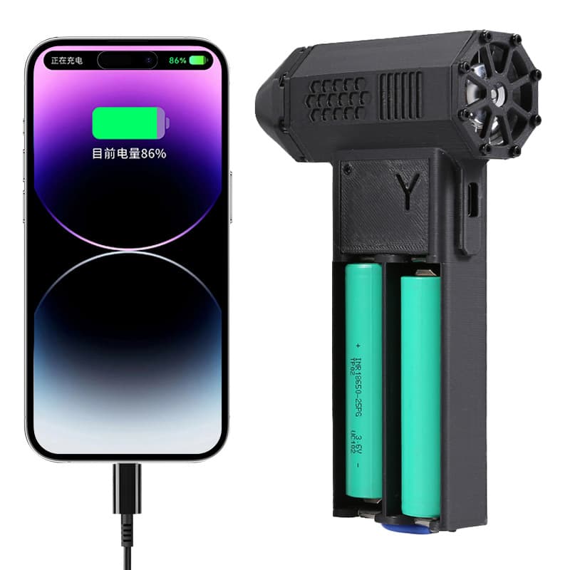 Jet Turbo Fan Cross-Border Replaceable Battery High-Power Handheld Turbine Fan Blower Dust Remover