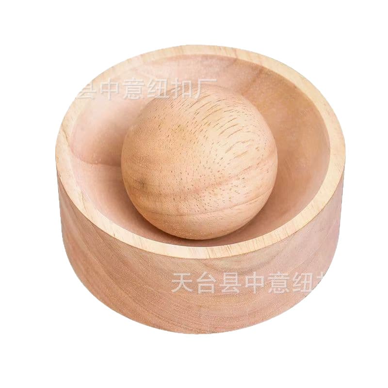 New Household Dumpling Wrapper Rolling Pin Kitchen Dough Roller Chinese New Year Dumpling Making Mold Wooden Round Dumpling Wrapper Press Mold