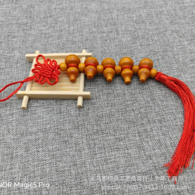 Gourd String Five Blessings Gourd String 1 Gourd to 10 Gourds Chinese Knot Door Pair Hanging Car Hanging