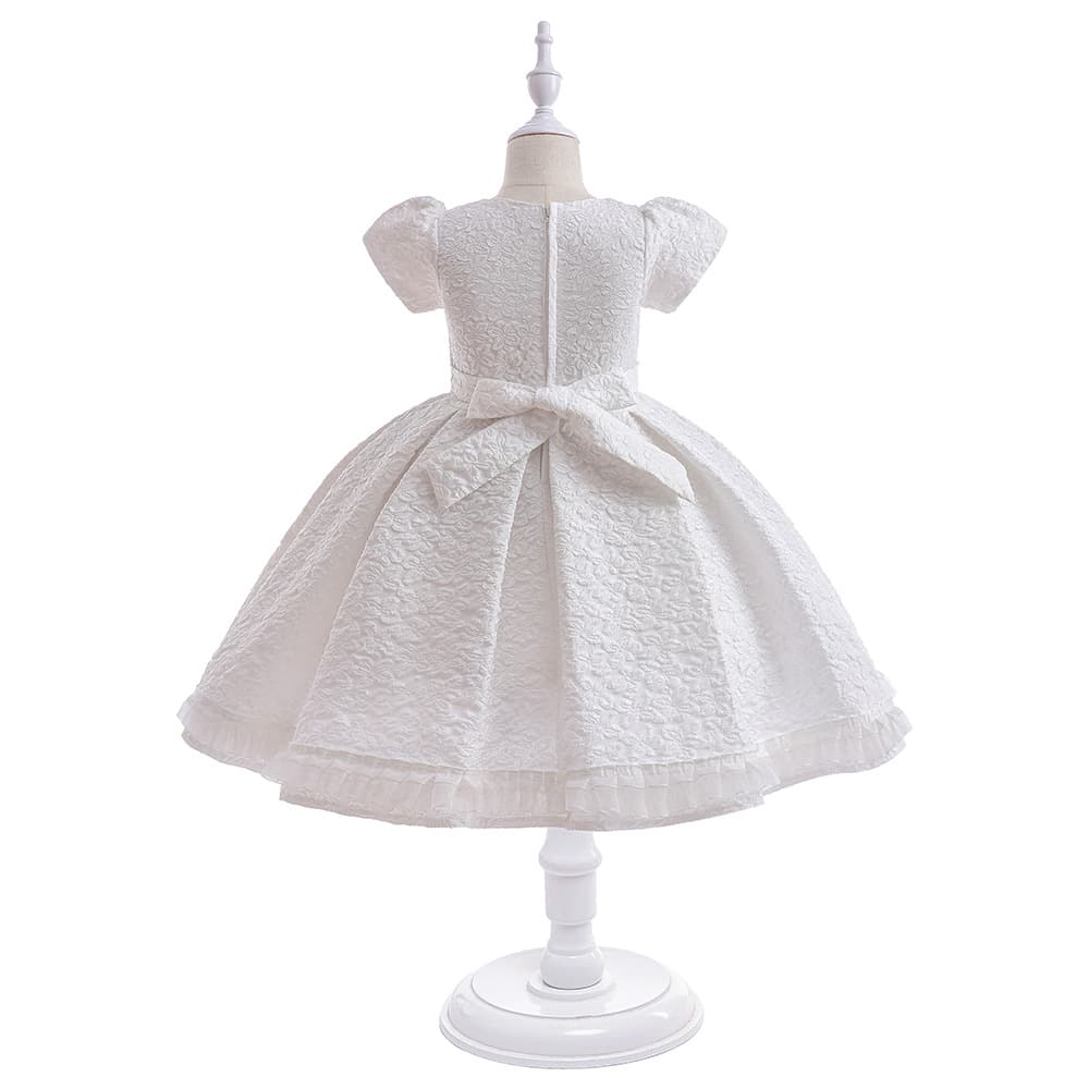 2025 Amazon Flower Girl Princess Dress New Puffy Little Girl Piano Performance Dress Wedding Gown Dress