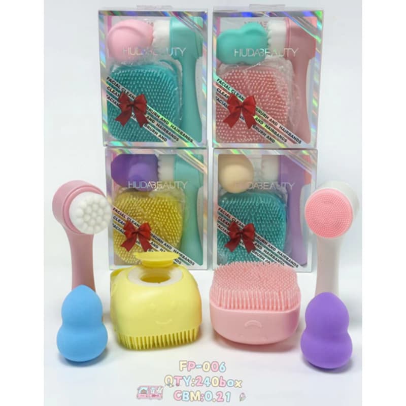 Huda Beauty Wash Set Brush Cleansing Kit Simple and Convenient