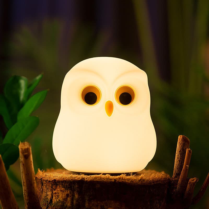 Creative Silicone Cartoon BD Owl Cute Night Light for Night Feeding Children's Bedroom Bedside Sleeping LED Light