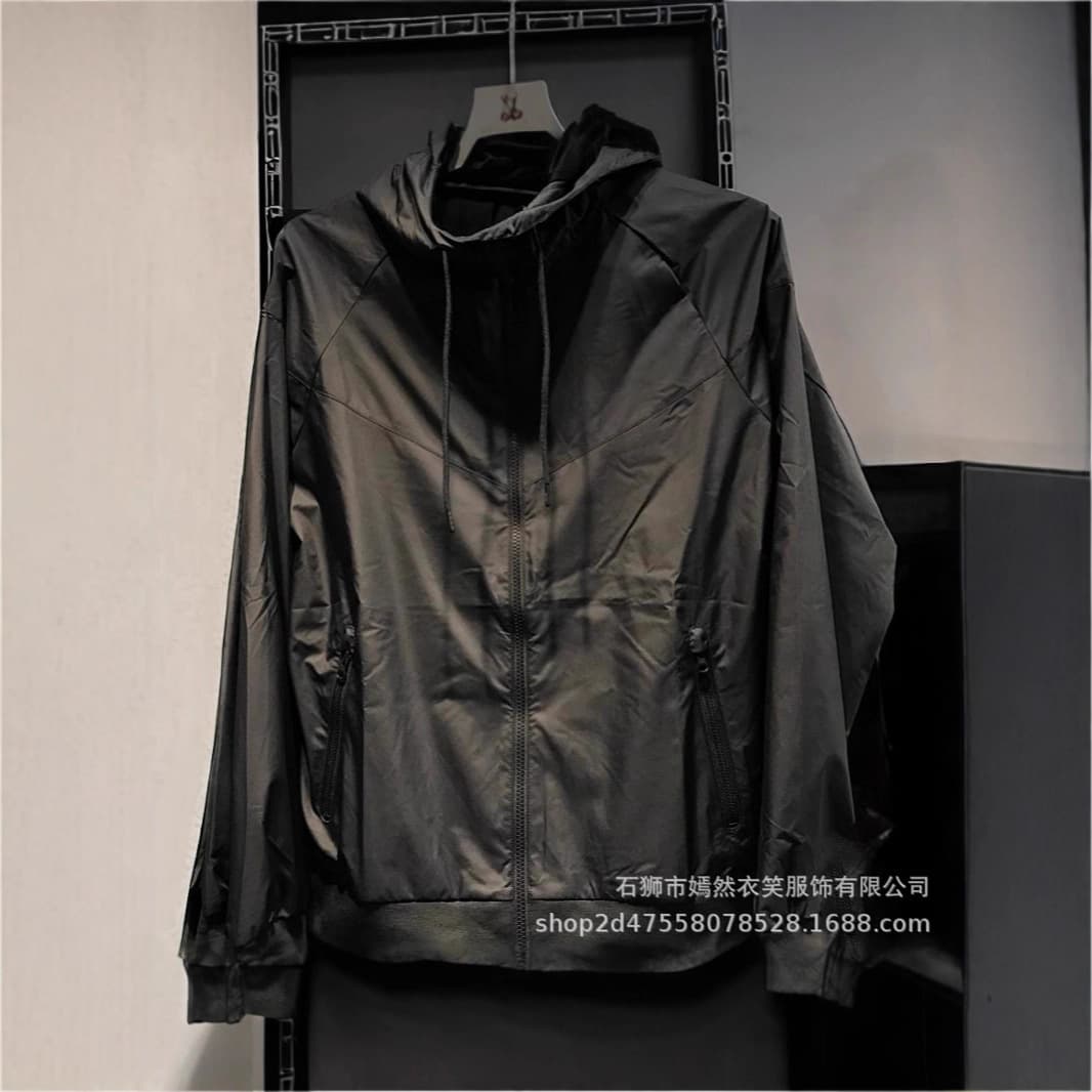Foreign trade cross-border AliExpress Amazon spring and autumn new men's casual sports windproof hooded jacket jacket dropshipping