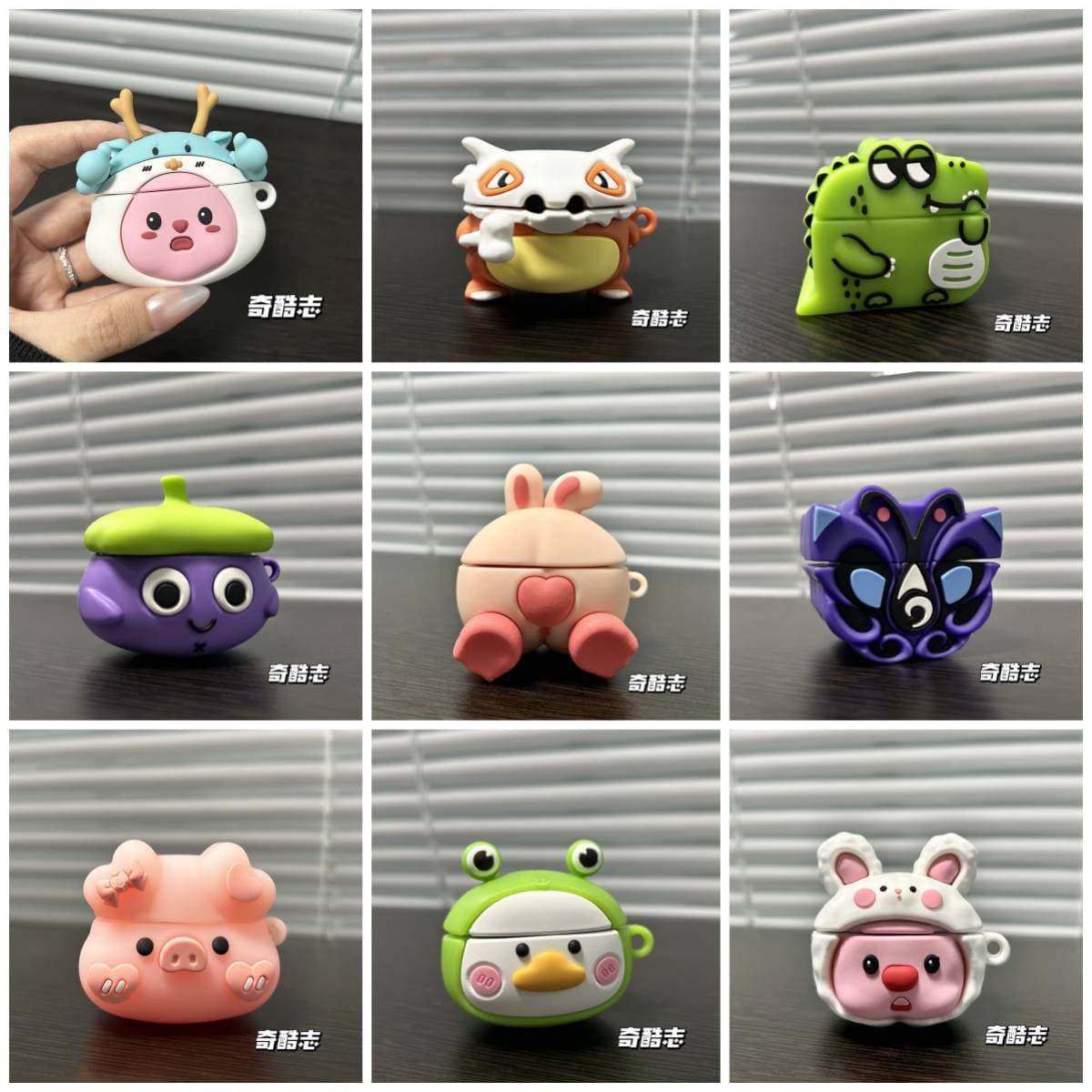 For MINISO Little Color Bean M99 Bluetooth Earbuds Case M99 Cute Cartoon 3D Anti-Drop Protective Cover
