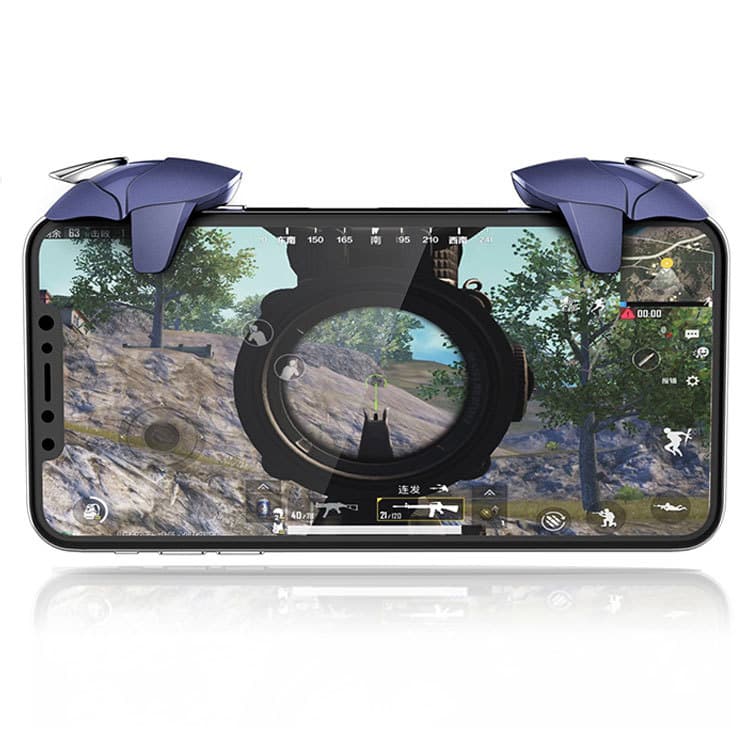 New Chicken Dinner Artifact Shoulder Key Hand-Swimming Grip PUBG Chicken Dinner Assist Four-Finger Blue Shark Handle Key Combo