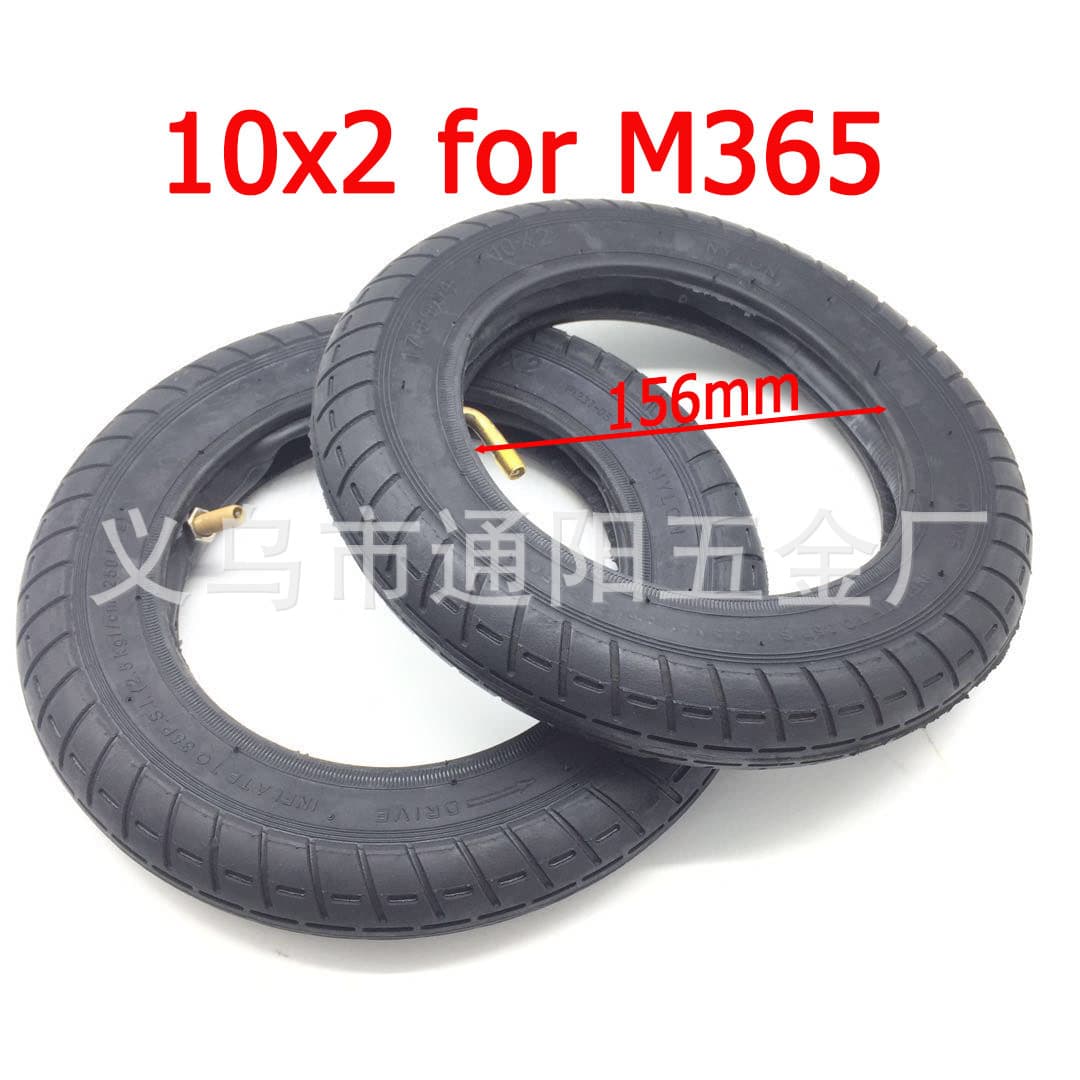 10-inch M365 Inner and Outer Tire 10*2.0 for Two-Wheel Electric Scooter, 10-Inch Thickened Pneumatic Tire
