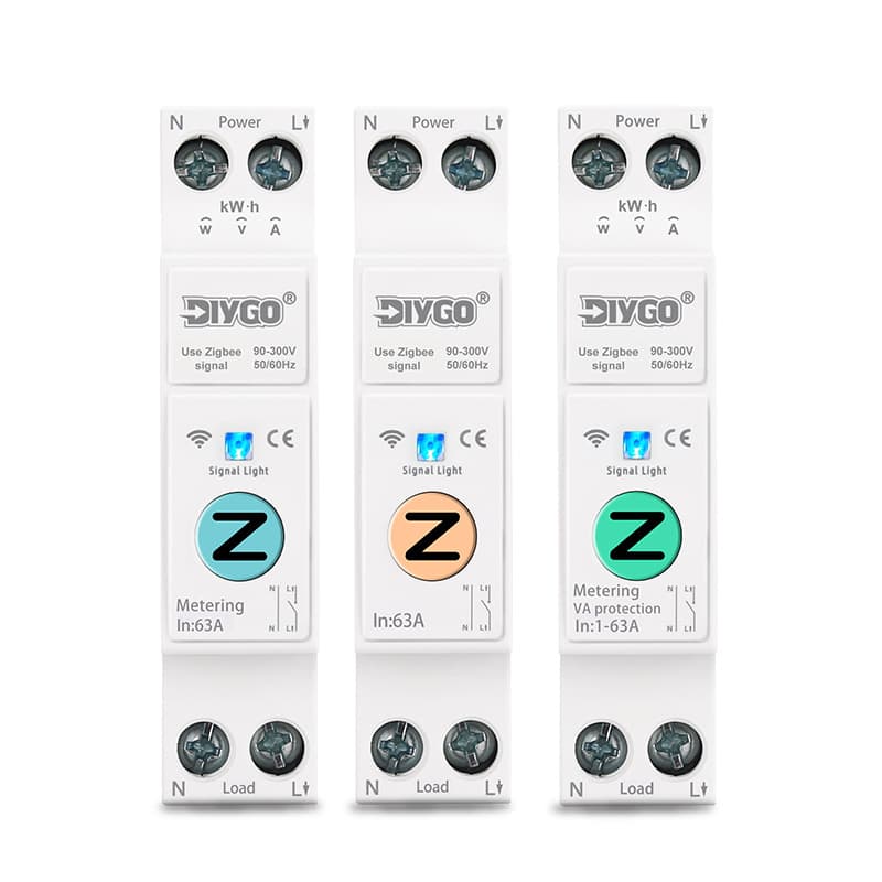 Factory Direct Mobile APP Remote Voice Control Timer Zigbee Version WiFi Circuit Breaker Switch 40A