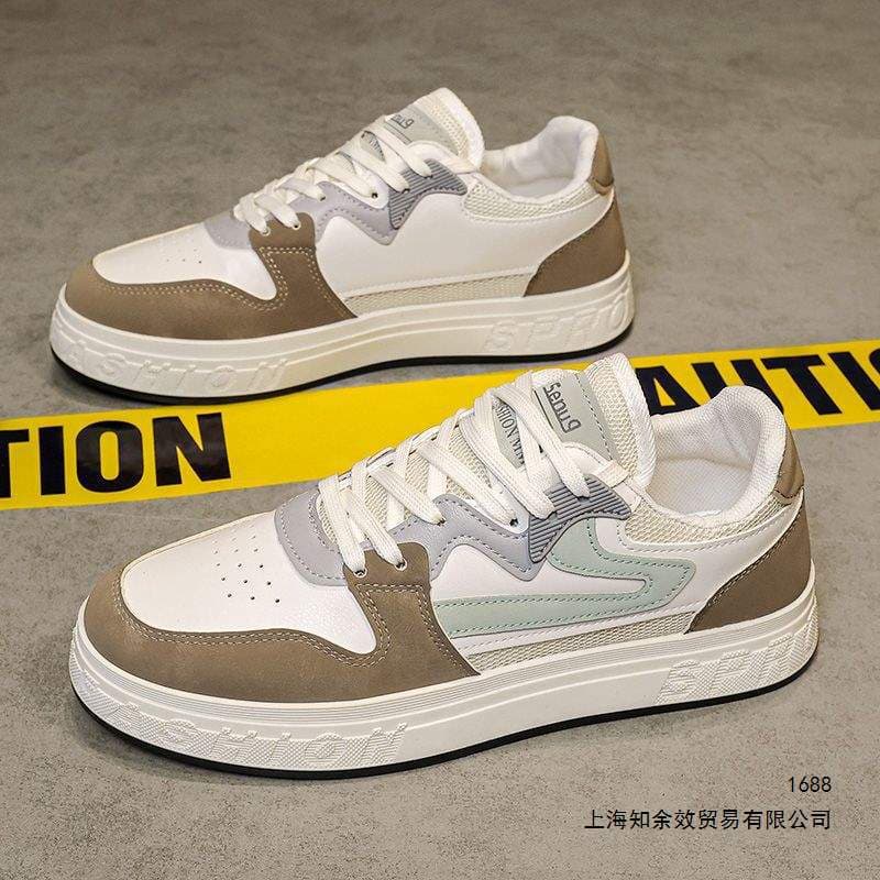 Men's Summer Shoes, Mesh Breathable Casual Sneakers, Black and White Versatile Leather Shoes, White Men's Shoes