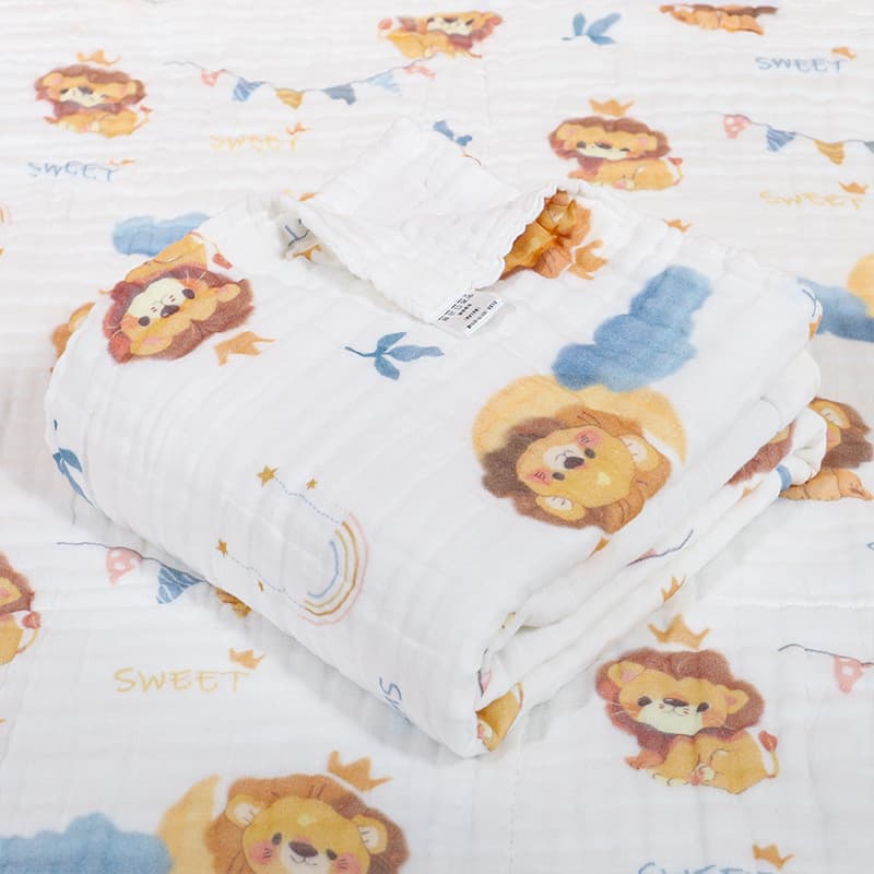 Pure Cotton Six-Layer High-Density Class A Newborn Baby Gauze Towel, Baby Blanket, Kindergarten Nap Blanket, Swaddle Wrap
