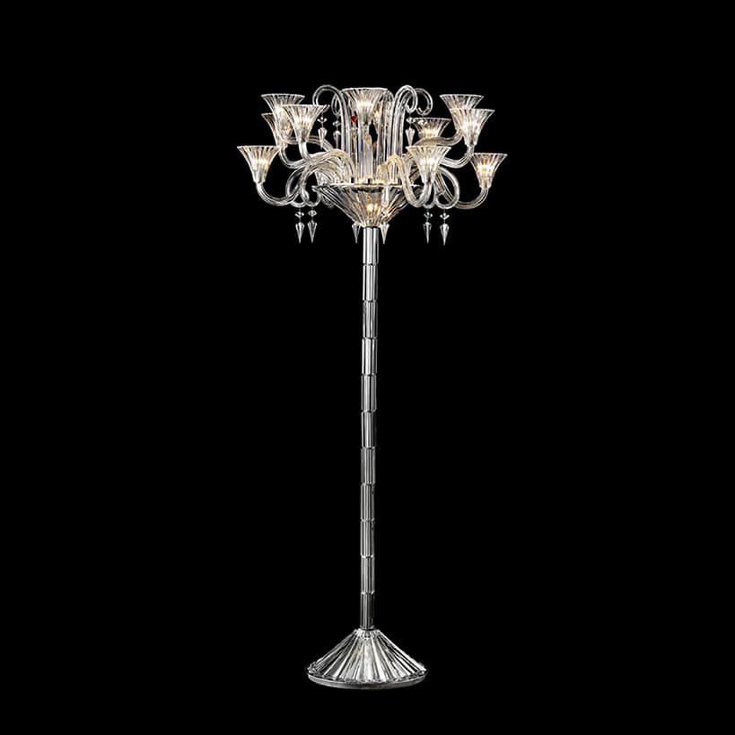 High-End Elegant French Crystal Floor Lamp, Popular Model, Light Luxury Decoration for Hotels and Villas, Supports Dropshipping