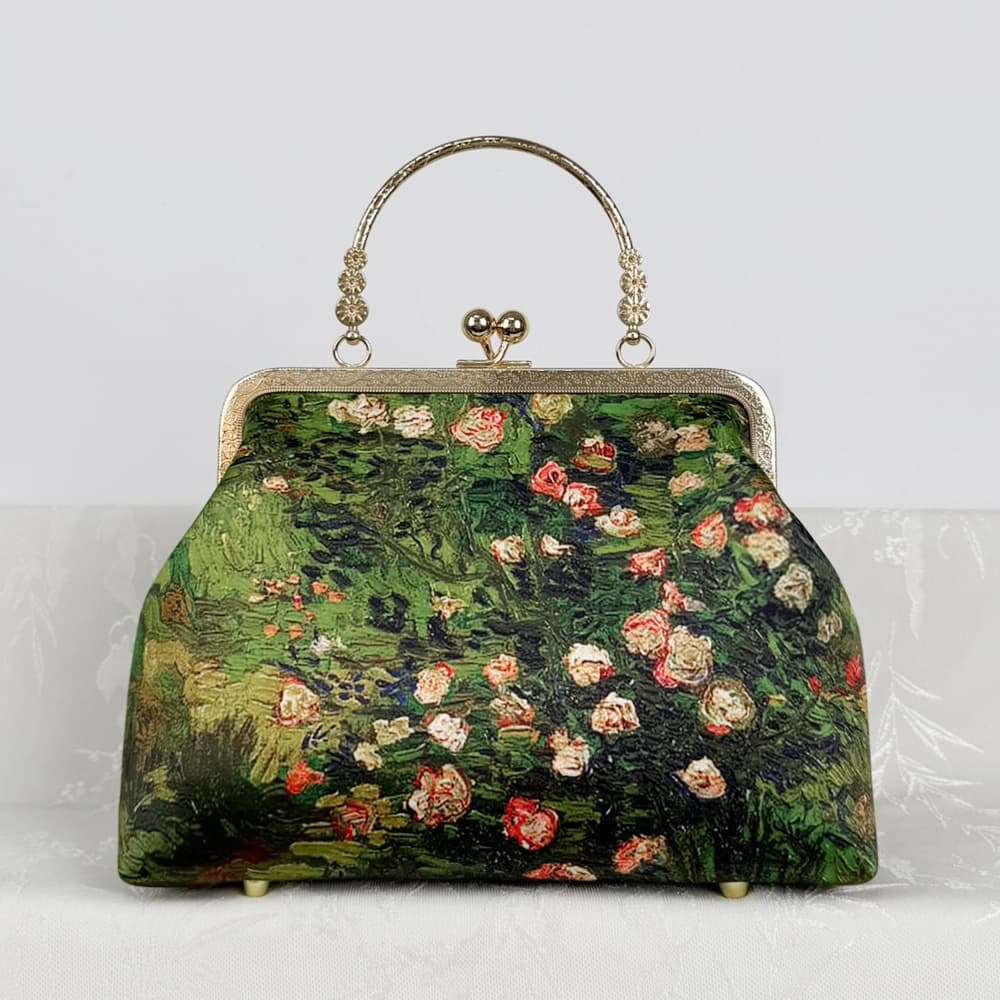 Van Gogh Cross-Border Women's Bag, Clasp Bag, Handbag, Shoulder Bag, Cheongsam Bag, Crossbody Bag, Gift Bag, Live Stream Bag
