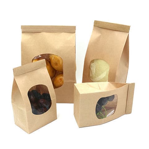 Iron Wire Seal Popcorn Toast Baking Paper Bag Coffee Sandwich Takeout Bag Kraft Paper Self-Sealing Food Bag