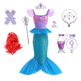 Cross-border Export Girls Mermaid Cap Sleeve Sequin Dress Children Stylish Sleeveless Princess Dress Fish Tail Long Dress