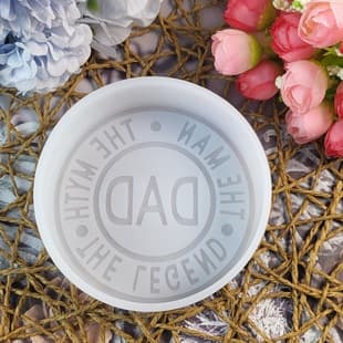 DAD Aromatherapy Car Aromatherapy Resin Decoration Mold DIY Plaster Scented Candle Aroma Stone Car Aromatherapy Silicone
