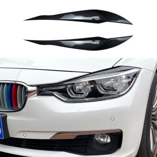 For BMW 3 Series F30 F31 318i 320i 2012-2018 Front Headlight Eyebrow Exterior Decal Sticker Modification