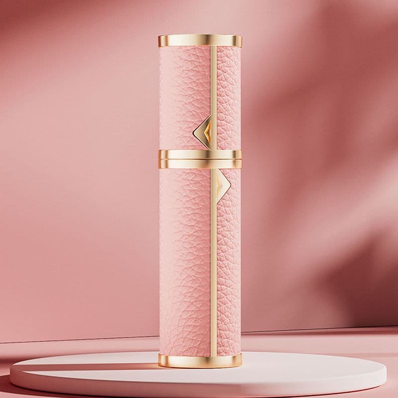Leather Perfume Refillable Bottle 5ml Vacuum Spray Bottle Portable Perfume Bottle Bottom Fill Empty Bottle Cross-Border Stock