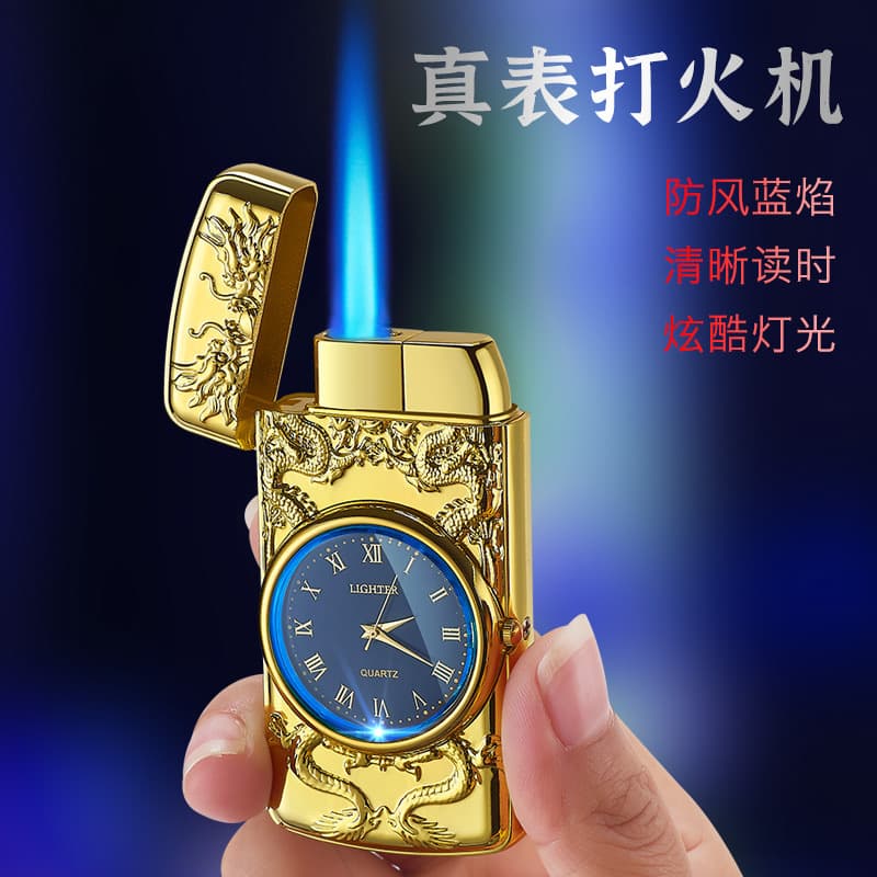 Colorful Flashing Creative Watch Lighter Direct-Flame Fashion Lighter for Wholesale Export
