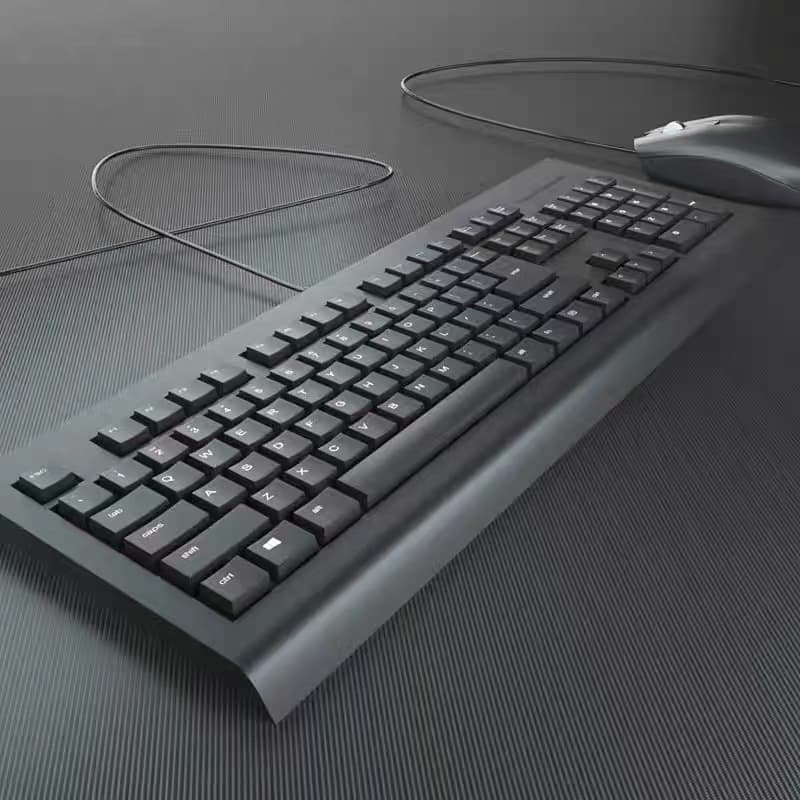 HKC waterproof photoelectric keyboard and mouse set USB wired keyboard and mouse notebook desktop computer home business office