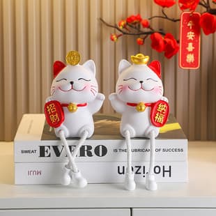 Cute Lucky Cat Hanging Doll Decoration Home Creative Living Room Children Girls Room Bedroom Ornament
