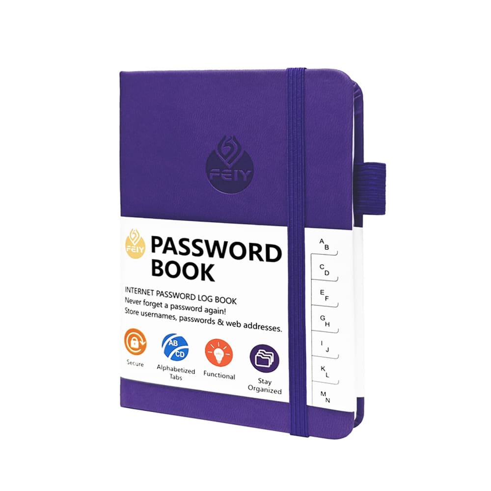 A6 Password Book Cross-border Hot Sale English Address Book Phone Book with Ladder Notebook In Stock Customizable