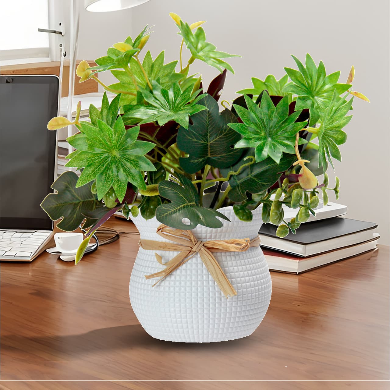 Indoor Home Living Room Decoration Nordic Small Turtle Back Lung Flower Artificial Green Plant Simulation Potted Plant Decorative Ornament