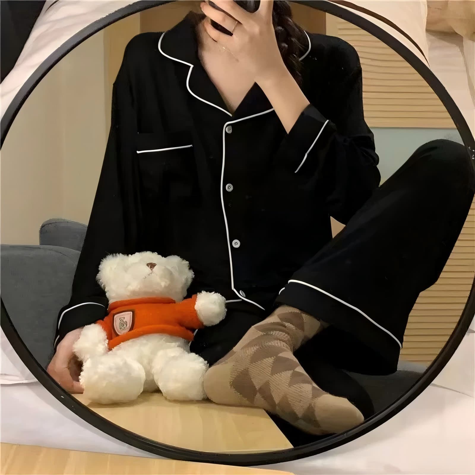 Women's Pajama Set Two-Piece Loungewear Korean Cute Cartoon Girl Live Stream Drop Shipping Summer Loose Thin Casual Wear Outdoors