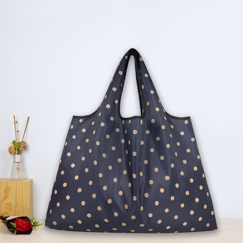 Foldable Large Capacity Shopping Bag Portable Handbag Eco-friendly Vegetable Buying Waterproof Storage Cloth Bag for Easy Carry