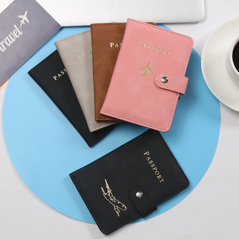 Cross-border Leather Multi-slot Passport Cover Travel Customizable LOGO Passport Holder PU Leather Thickened Passport Case