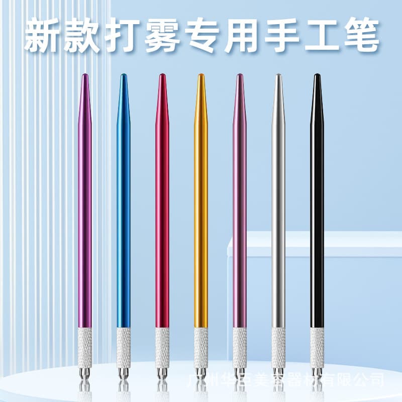 Premium Authentic Manual Tattoo Pen Mist Spraying Magic Pen Round 3 Round 5 Eyebrow Embroidery Pen Permanent Makeup Lip Liner Eyeliner Tool Supplies