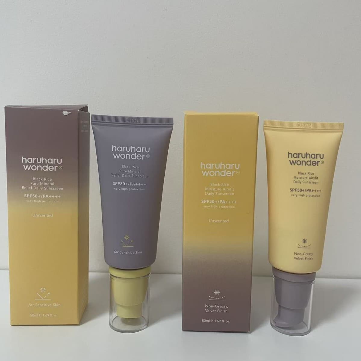 Haruharu Wonder Black Rice Physical Sunscreen Lotion Moisturizing Non-Sticky Brightening