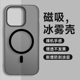 Ice Mist PC Ultra-Thin Frosted Magnetic Phone Case for iPhone 17 Pro, Apple 14 Anti-Drop Protective Cover 16P Hard