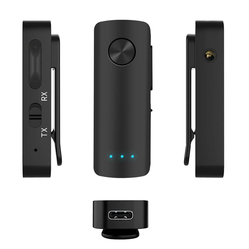 Car Bluetooth 5.3 Transmitter Receiver Hands-Free Wireless Adapter 3.5mm Audio AUX Adapter for Car Stereo
